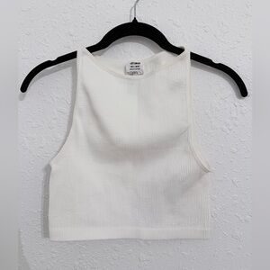 Cotton On White Ribbed Tank Top